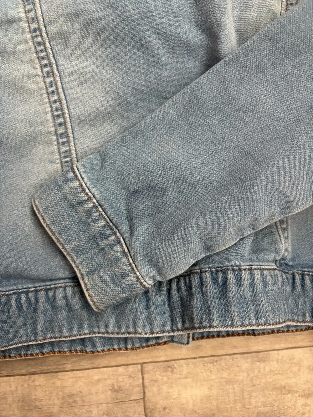 OshKosh B'gosh Blue Denim Jacket 3T Button Front Long Sleeve Pockets Logo-100